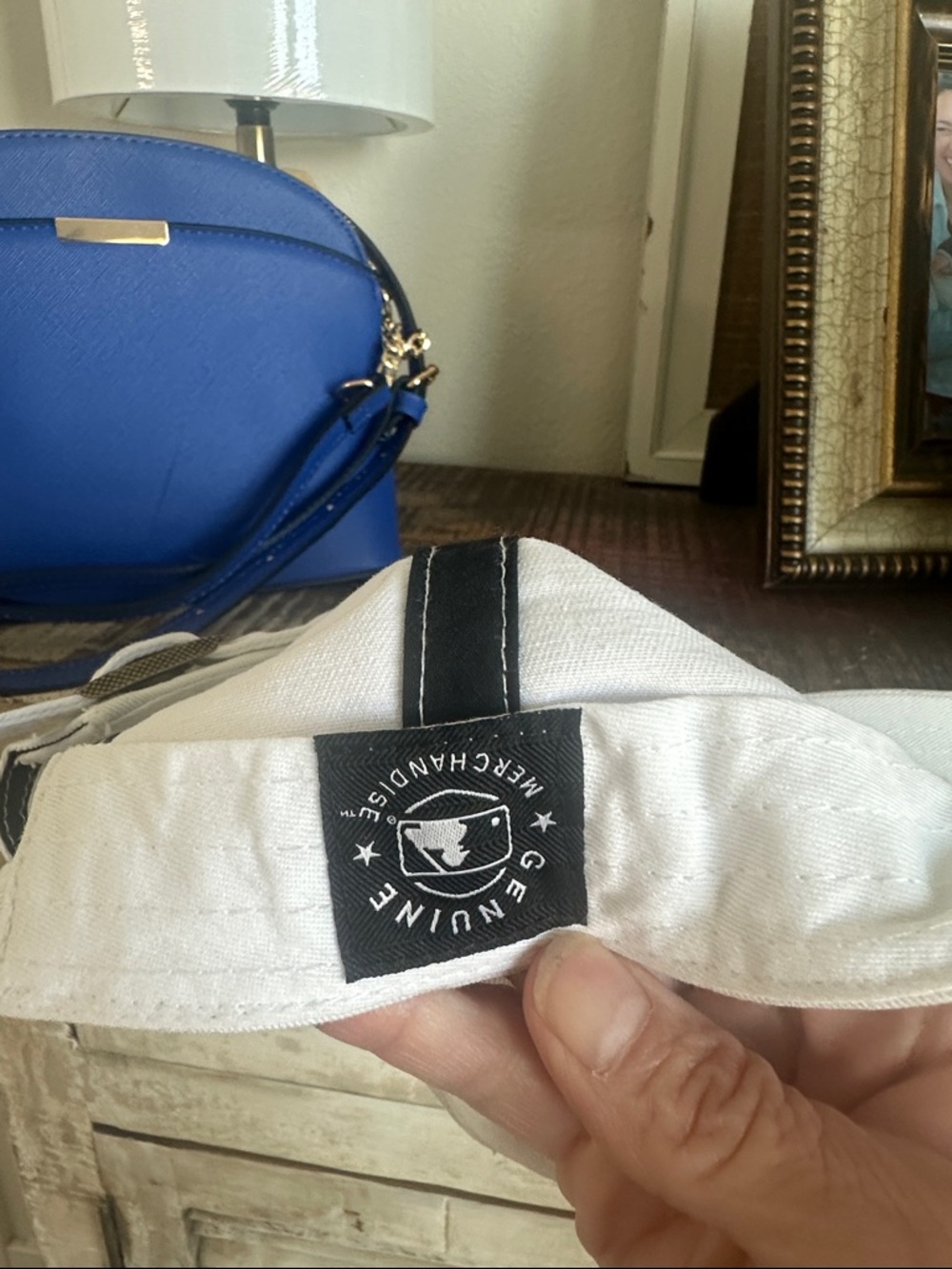 LA Dodger Blue  Crossbody Bag with White LA Baseball Cap 💙 - Picture 6 of 10